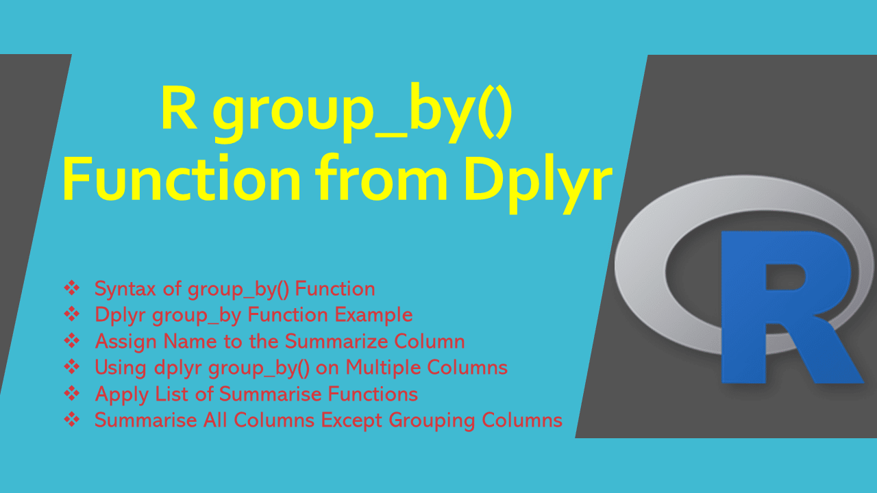 Read more about the article R group_by() Function from Dplyr