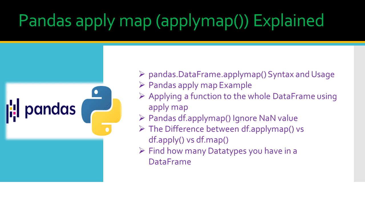 You are currently viewing Pandas apply map (applymap()) Explained