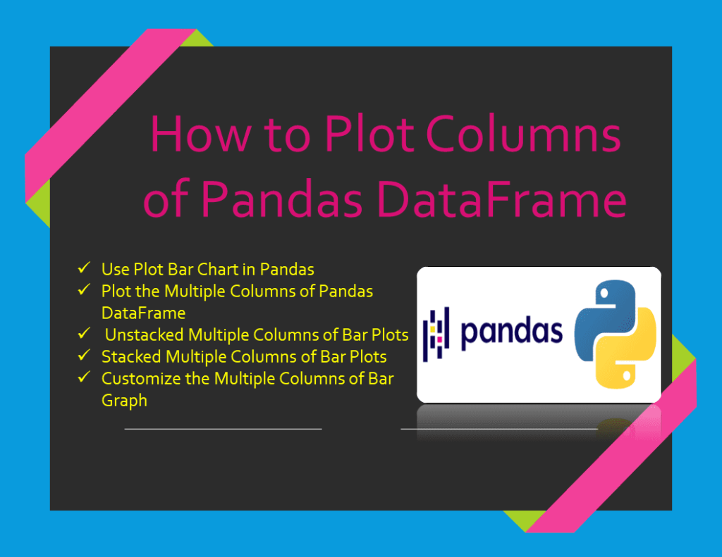 Pandas plot columns