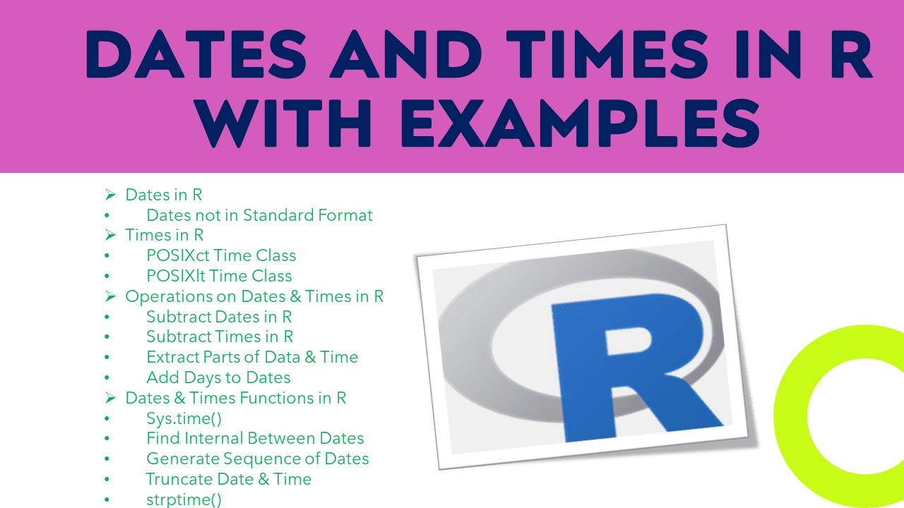Read more about the article Dates and Times in R with Examples