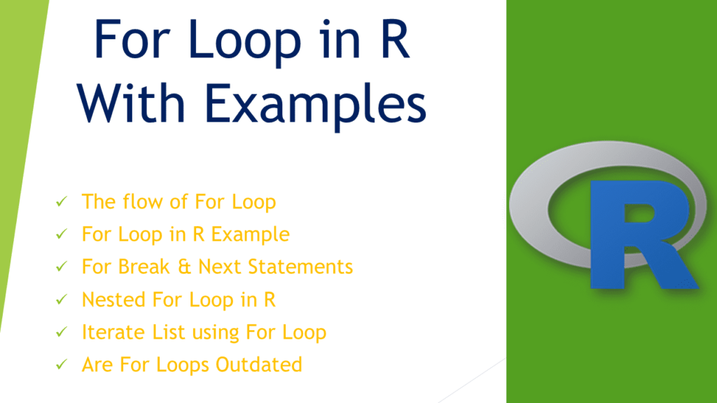 r for loop