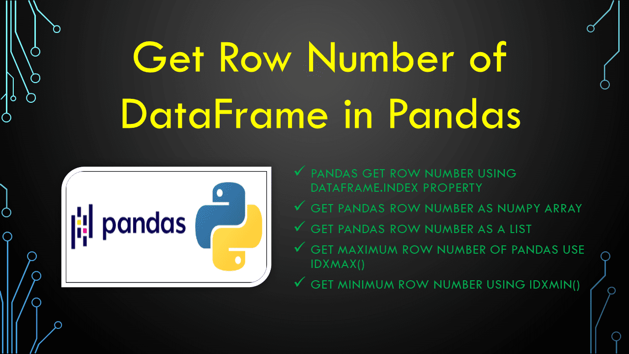 Read more about the article Pandas Get Row Number of DataFrame