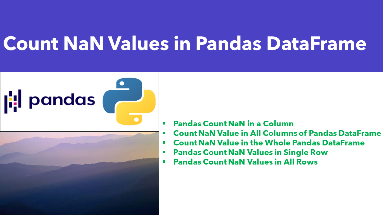You are currently viewing Count NaN Values in Pandas DataFrame