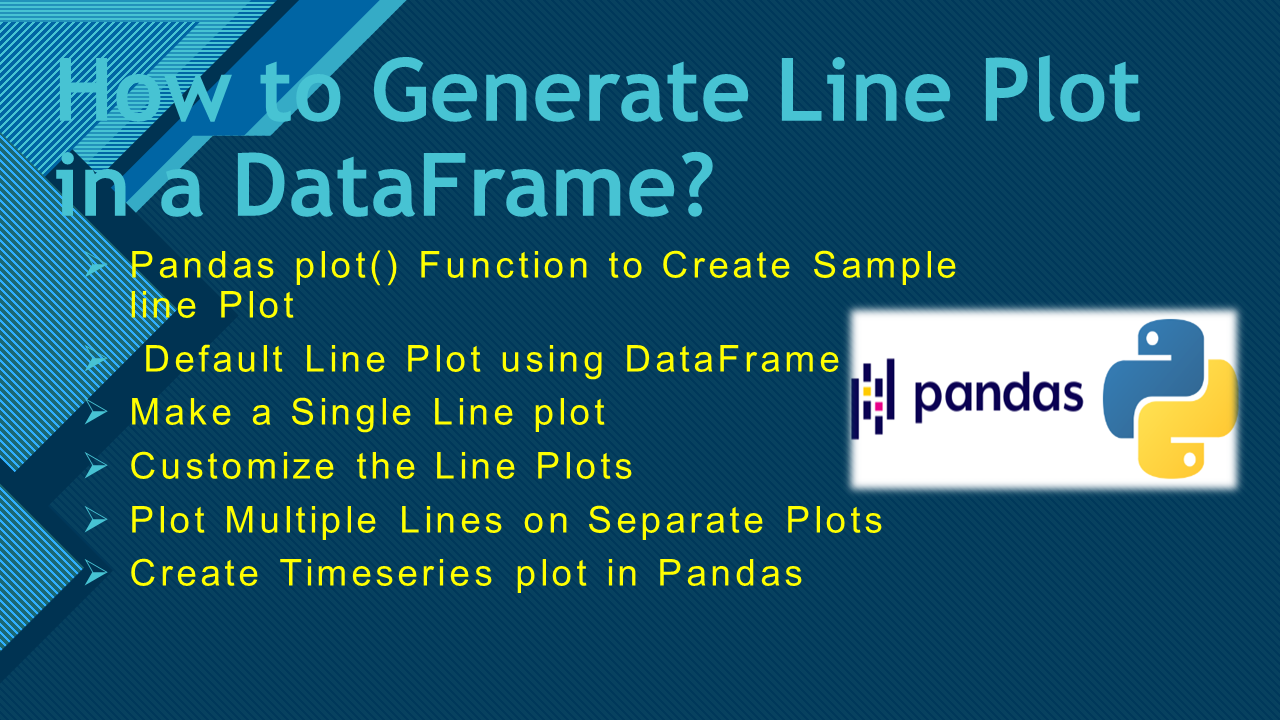 Read more about the article How to Generate Line Plot in a DataFrame?