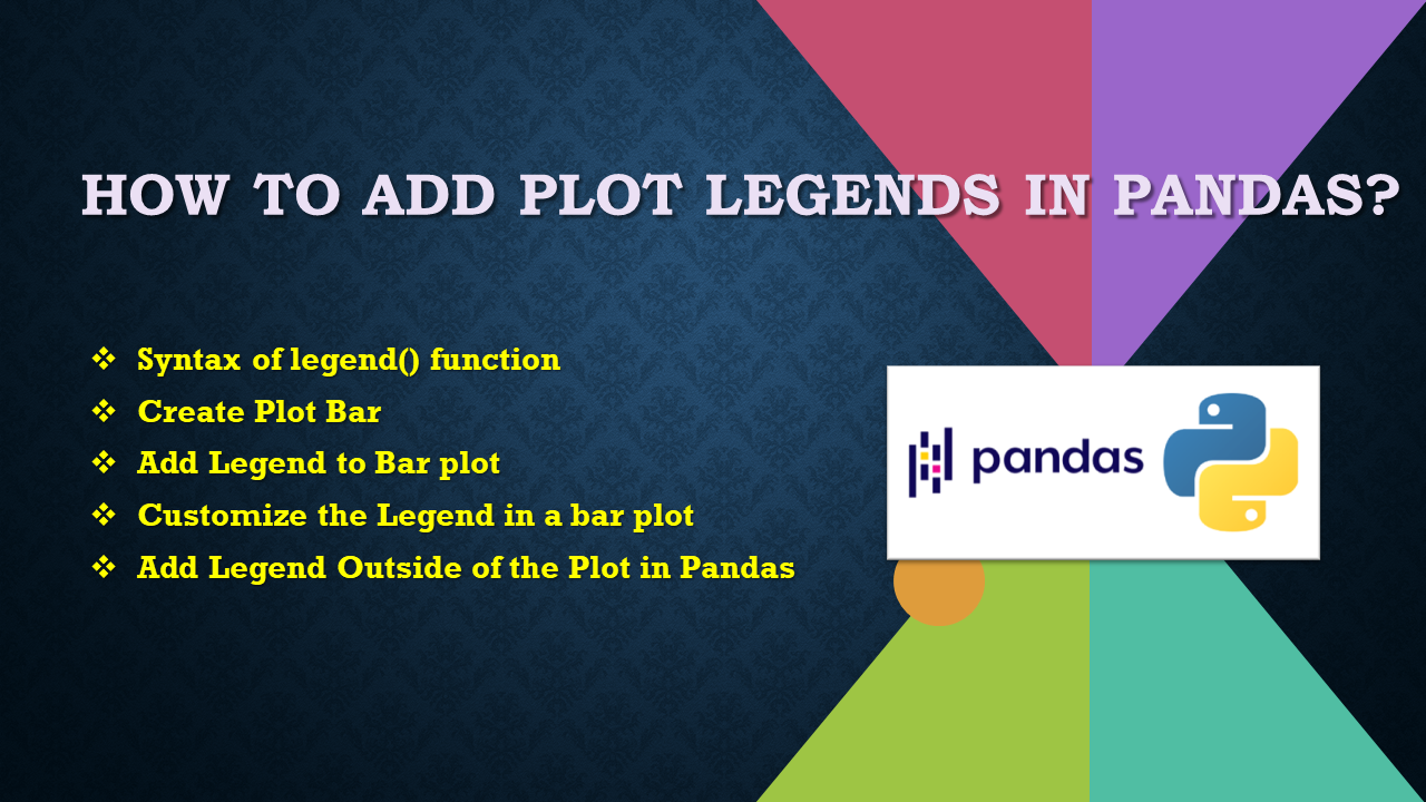 How To Add Plot Legends In Pandas? - Spark By {Examples}