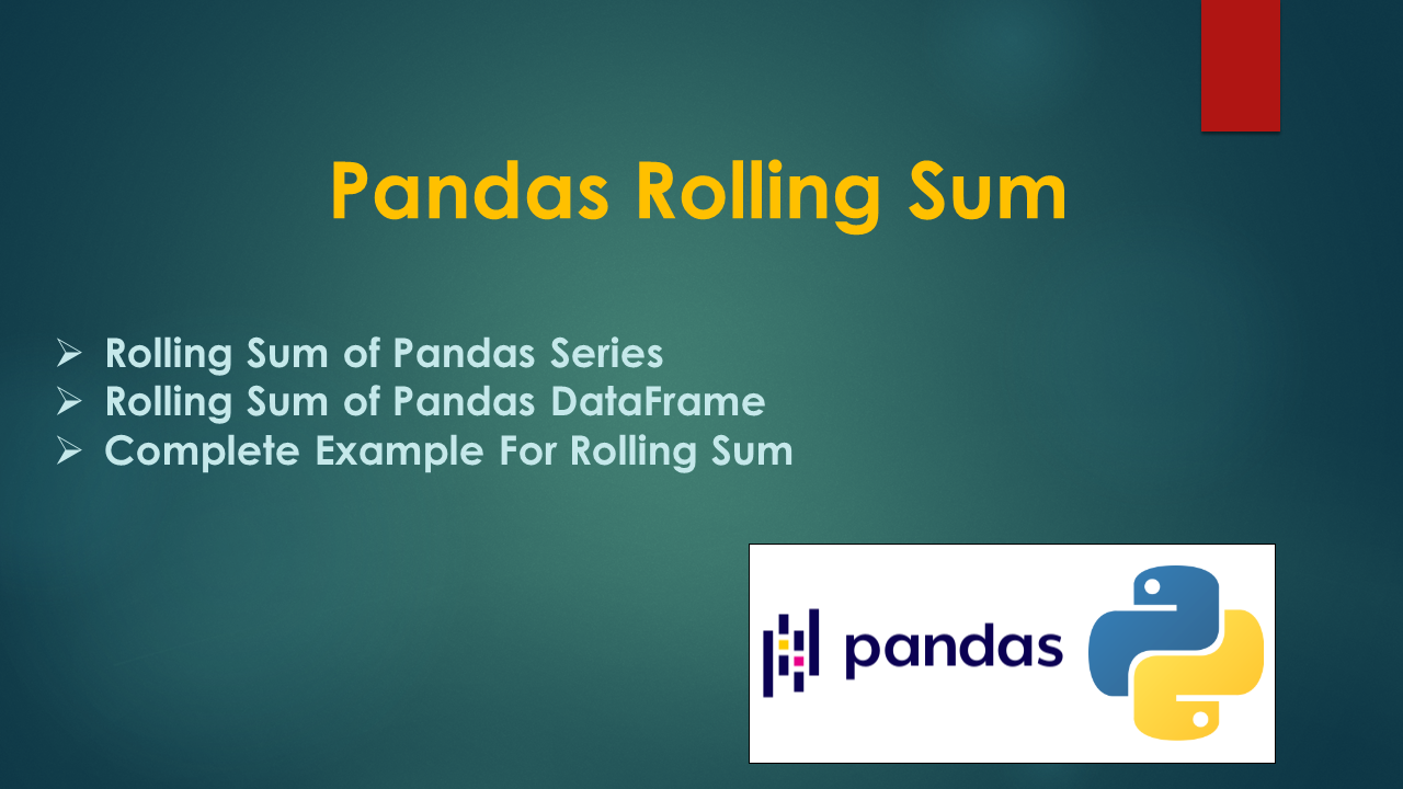 Read more about the article Pandas Rolling Sum