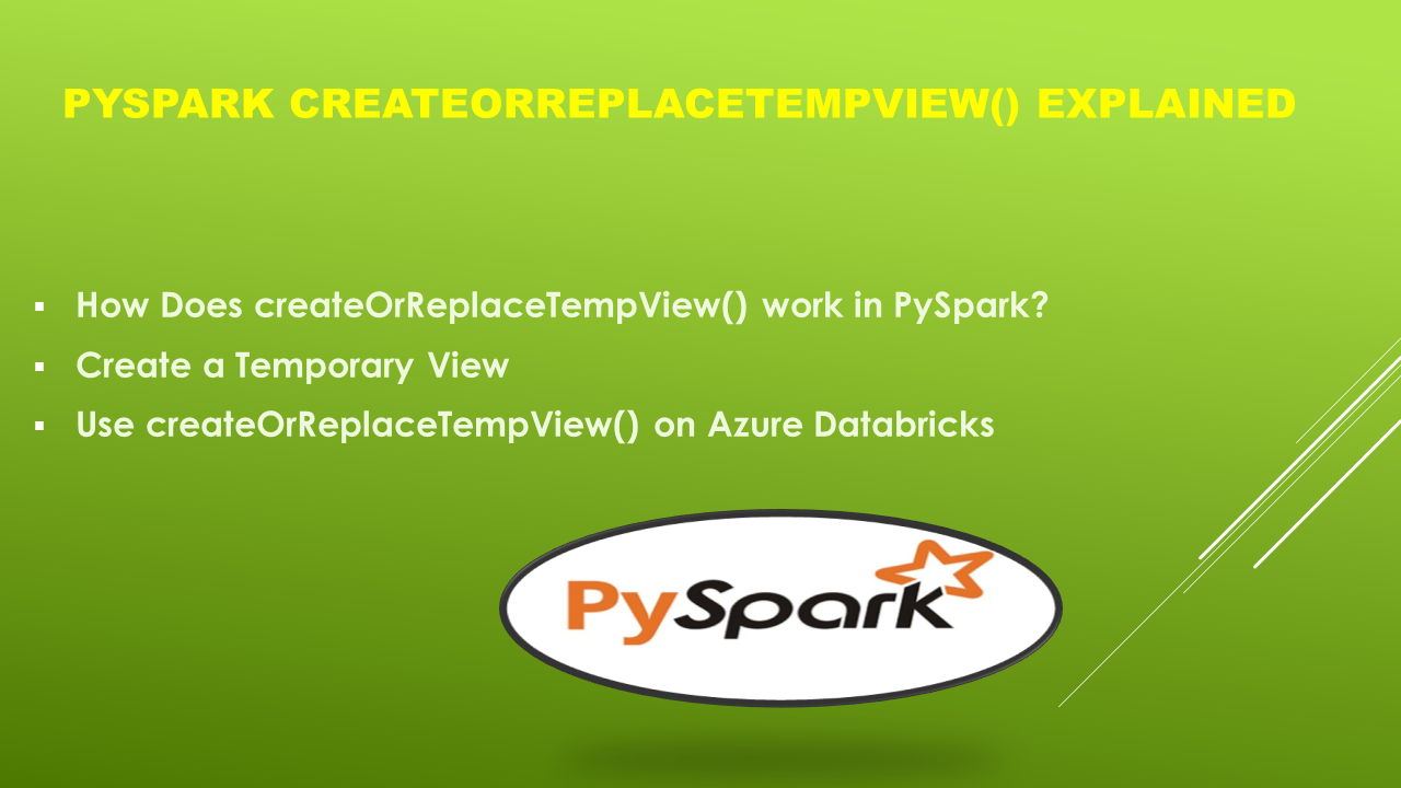 You are currently viewing PySpark createOrReplaceTempView() Explained