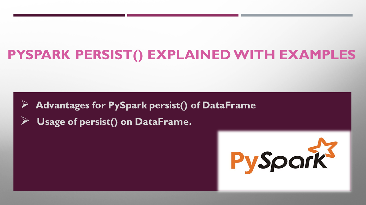 Read more about the article PySpark persist() Explained with Examples