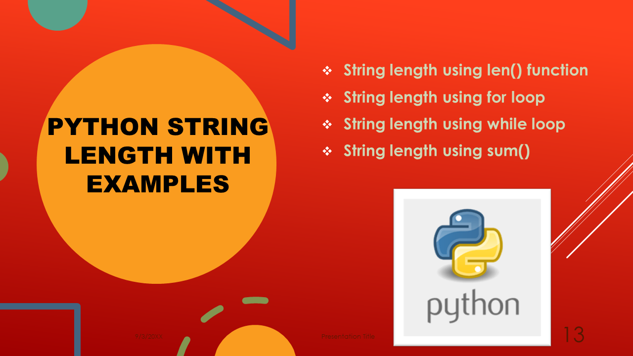 Python String length with Examples Spark By {Examples}