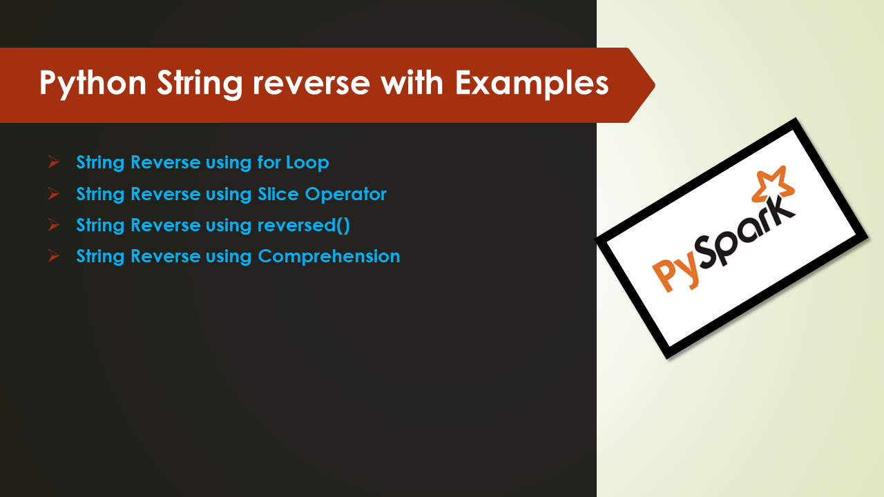 You are currently viewing Python String reverse with Examples