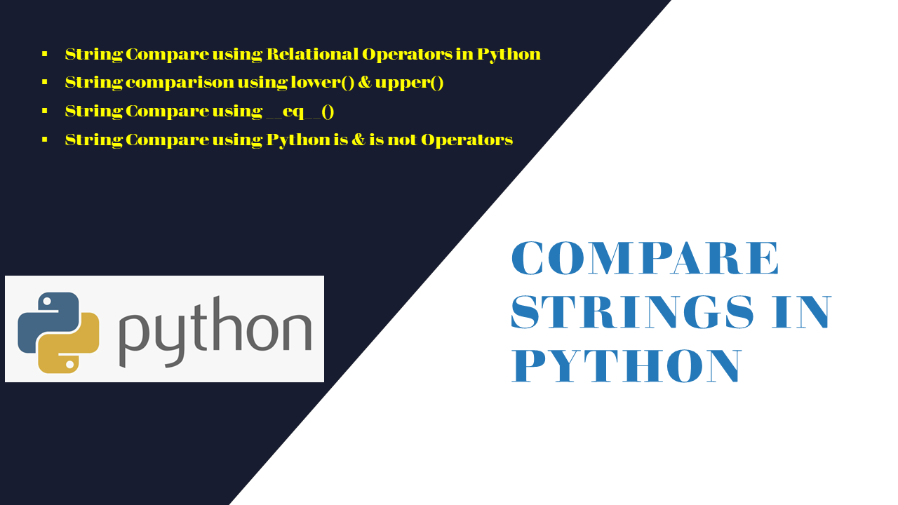 You are currently viewing Compare Strings in Python