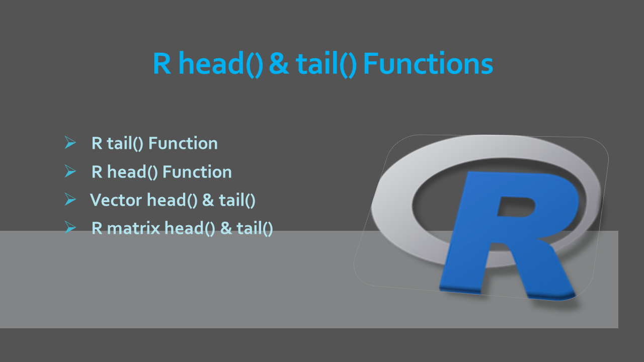 R head() & tail() Functions - Spark By Examples