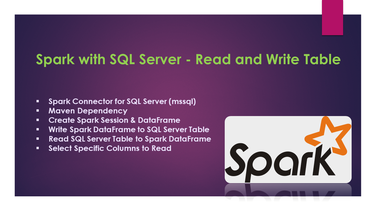 You are currently viewing Spark with SQL Server – Read and Write Table