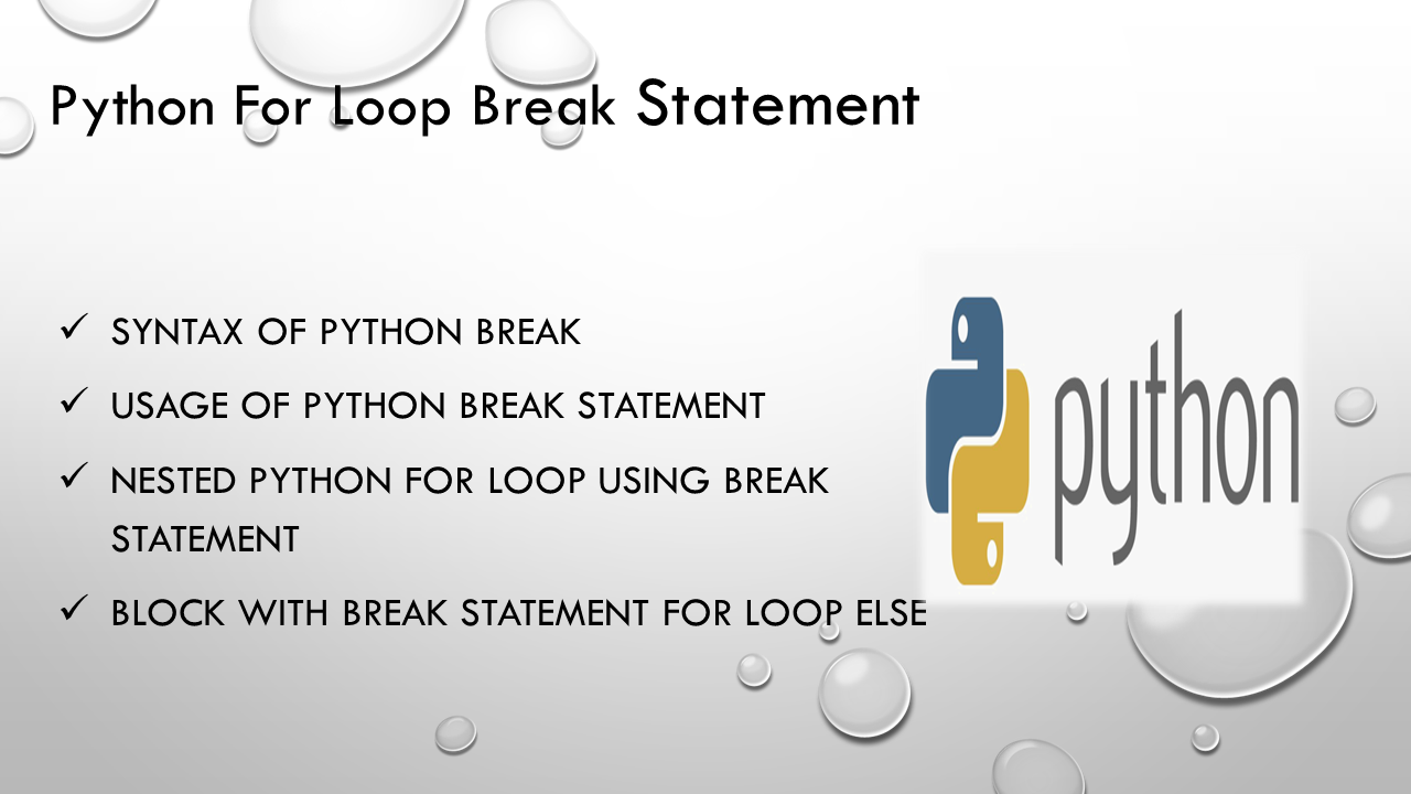 Read more about the article Python For Loop Break Statement