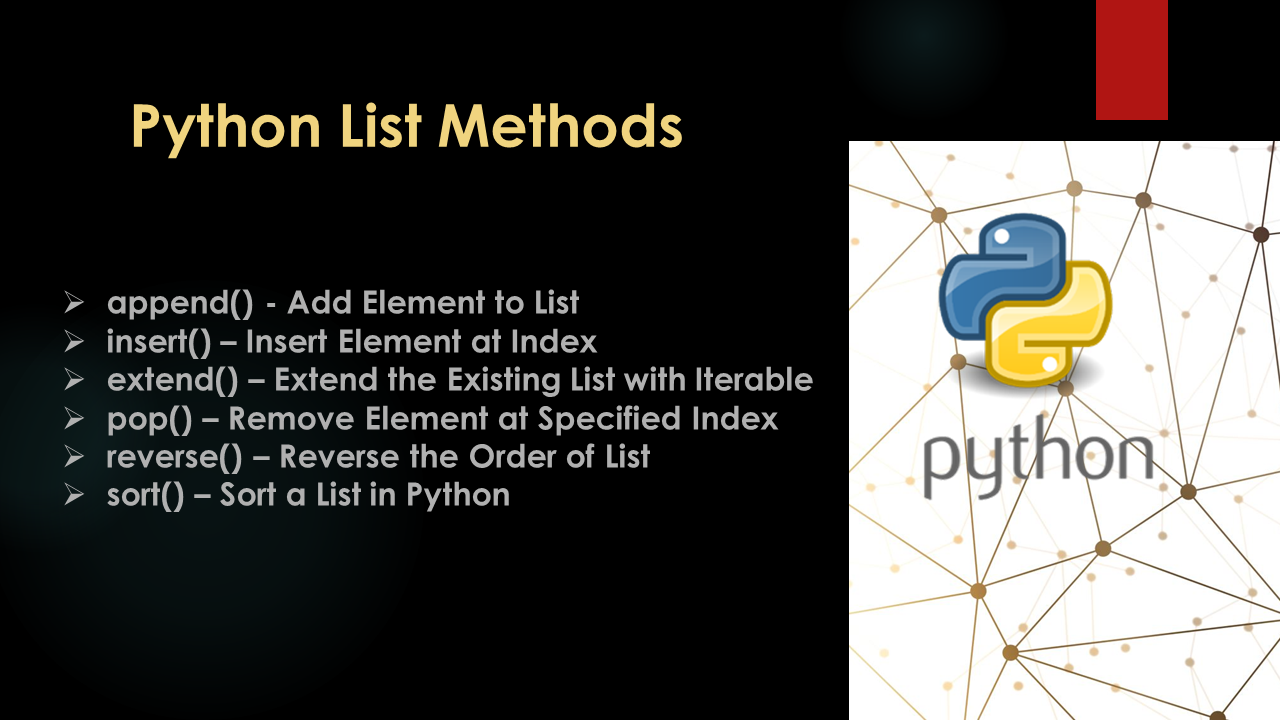 Python List Methods Spark By Examples