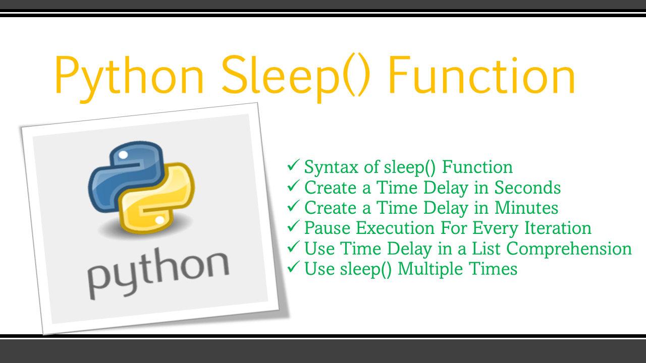 Read more about the article Python Sleep() Function