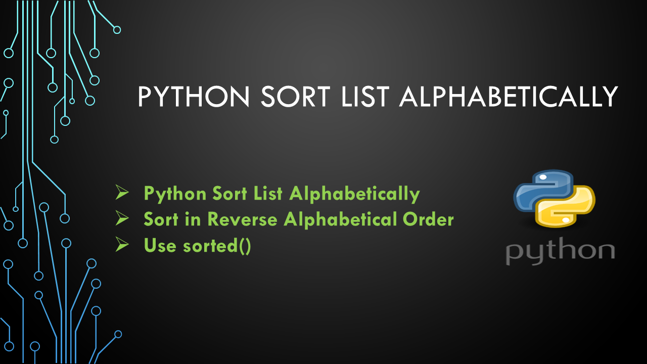 How To Sort A List Numerically In Python