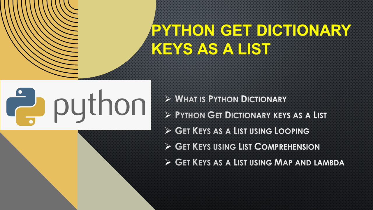 Read more about the article Python Get Dictionary Keys as a List