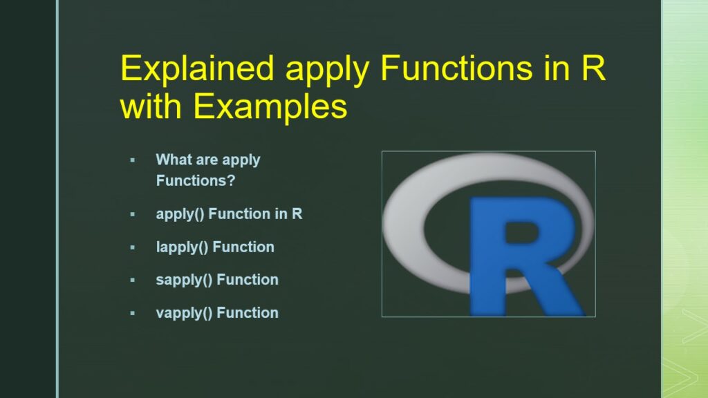 R apply function