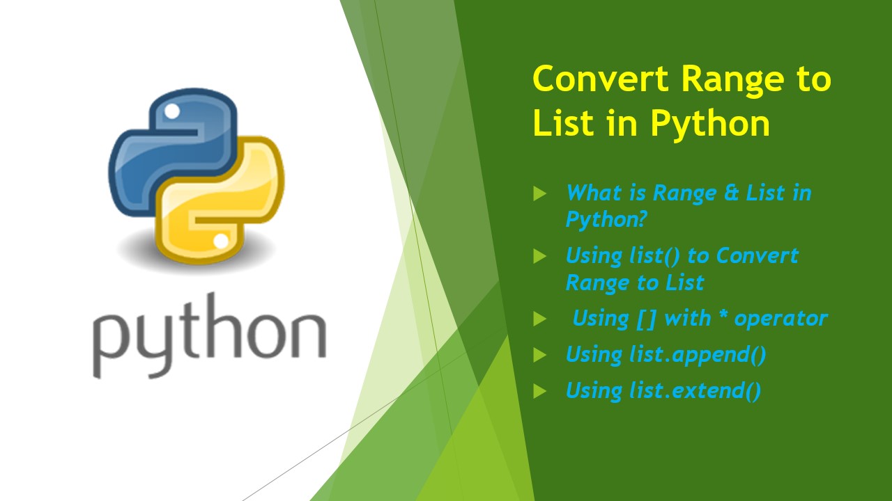 You are currently viewing Convert Range to List in Python