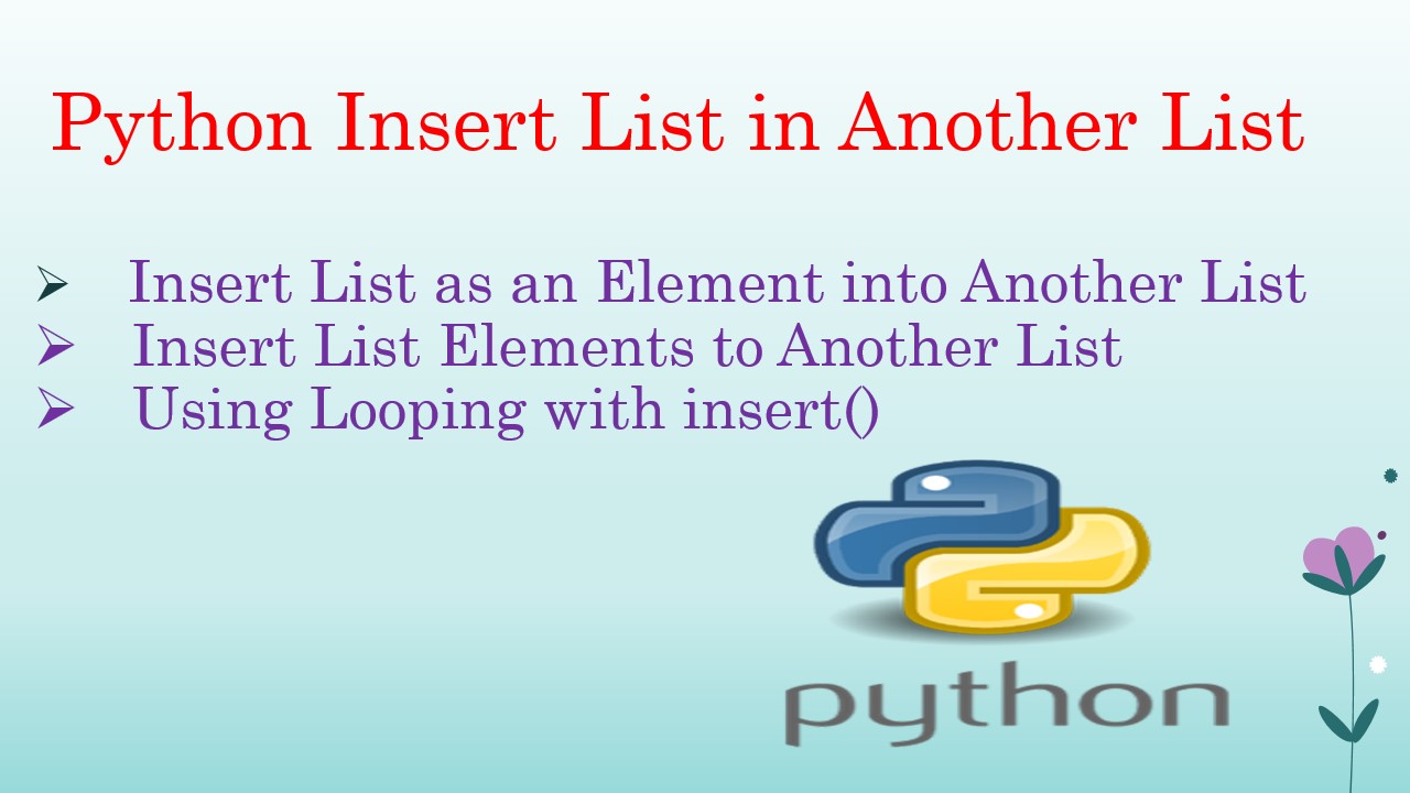 Insert Multiple Elements In List Python