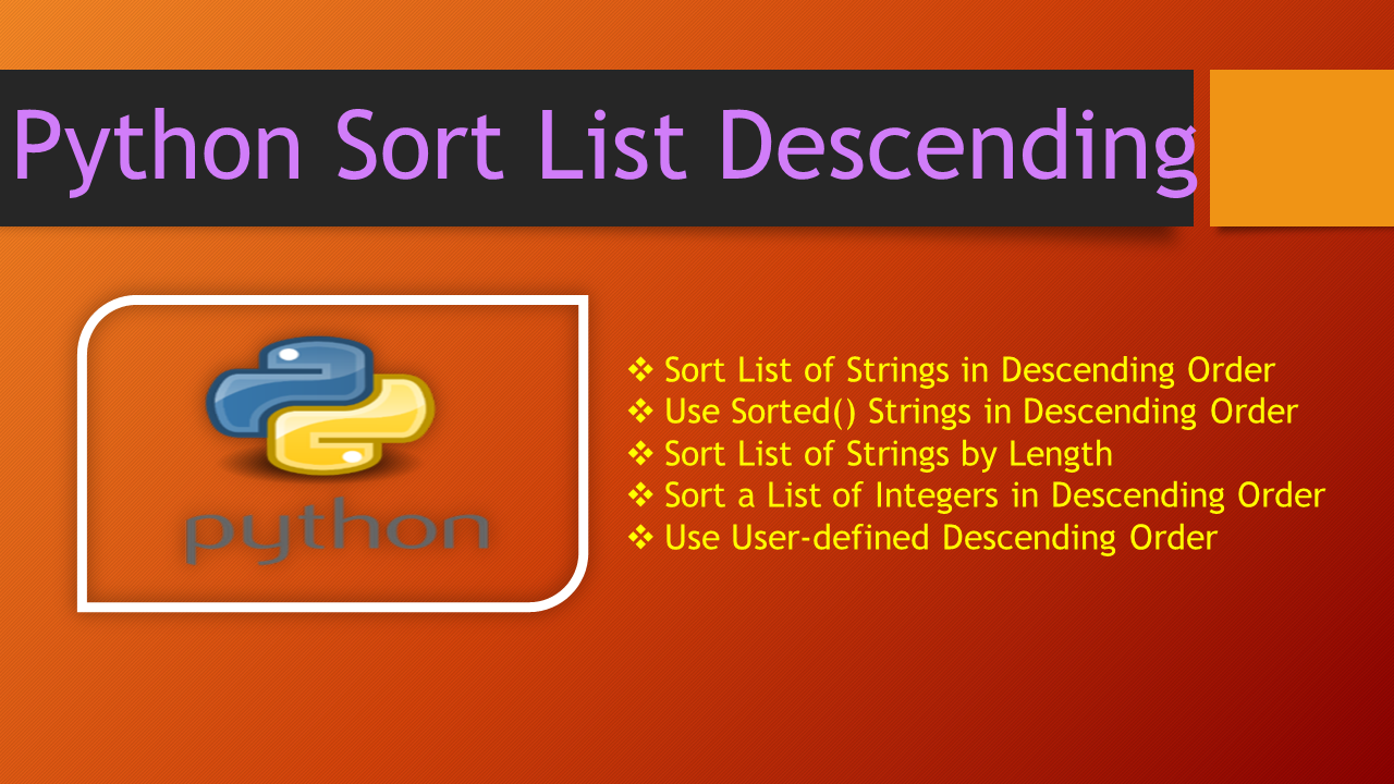 you-are-currently-viewing-python-sort-list-descending