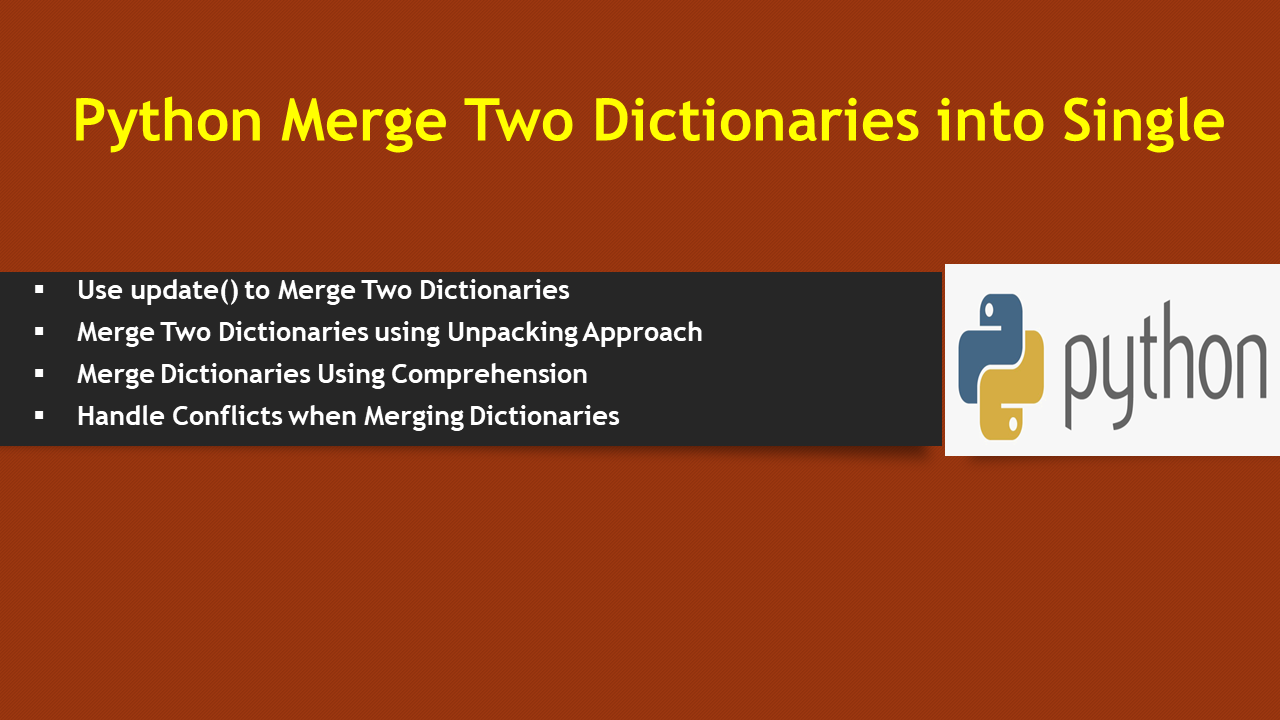 Read more about the article Python Merge Two Dictionaries into Single
