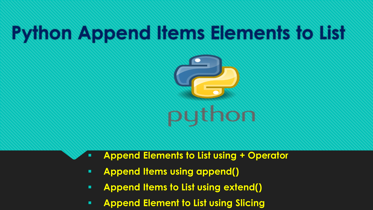 Python's List methods append vs extend (with code snippets) append