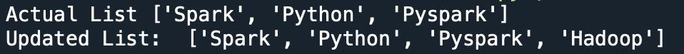 python list append