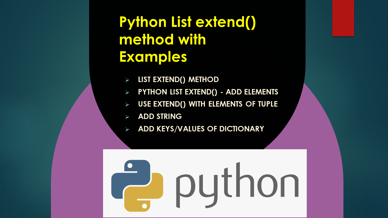 You are currently viewing Python List extend() method with Examples