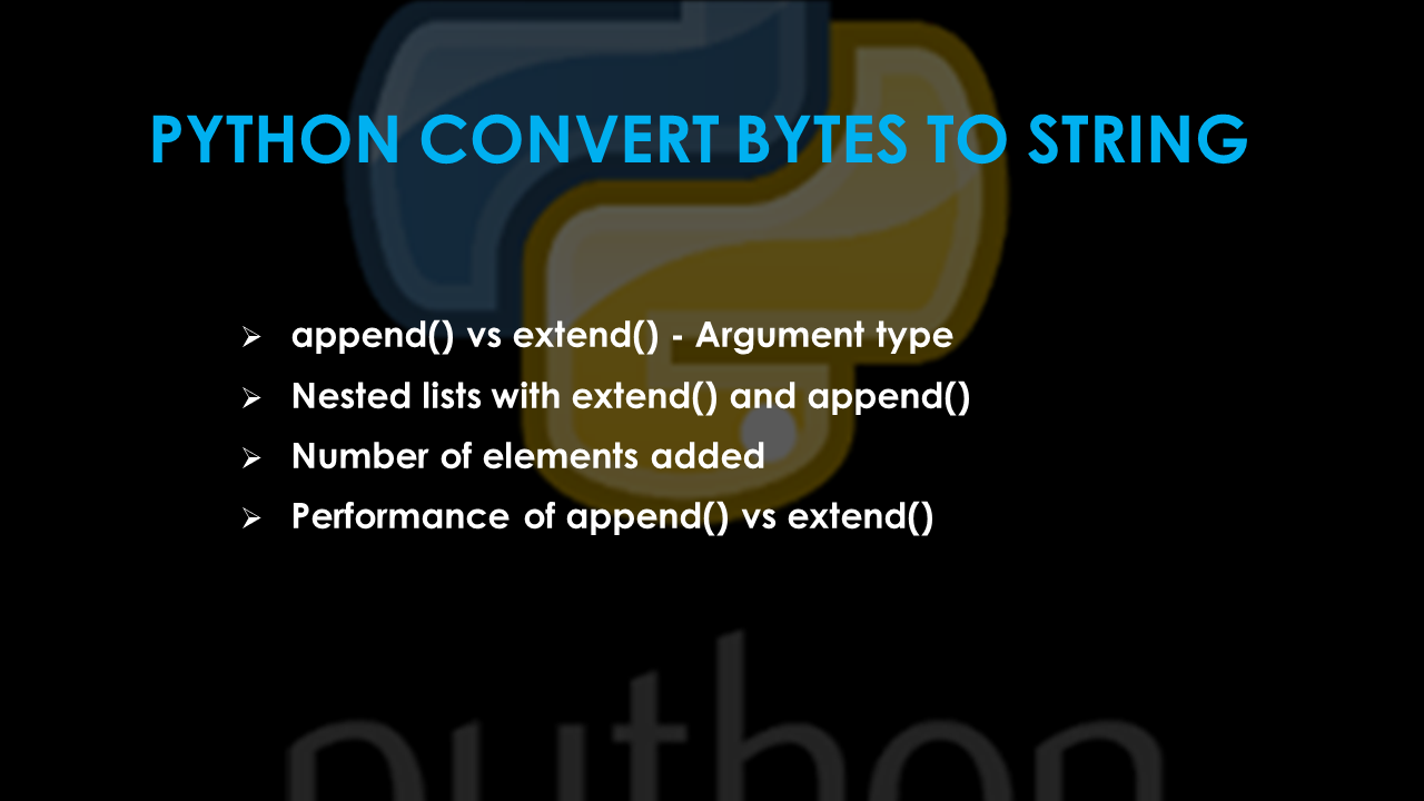 What is the difference between append and extend for Python Lists