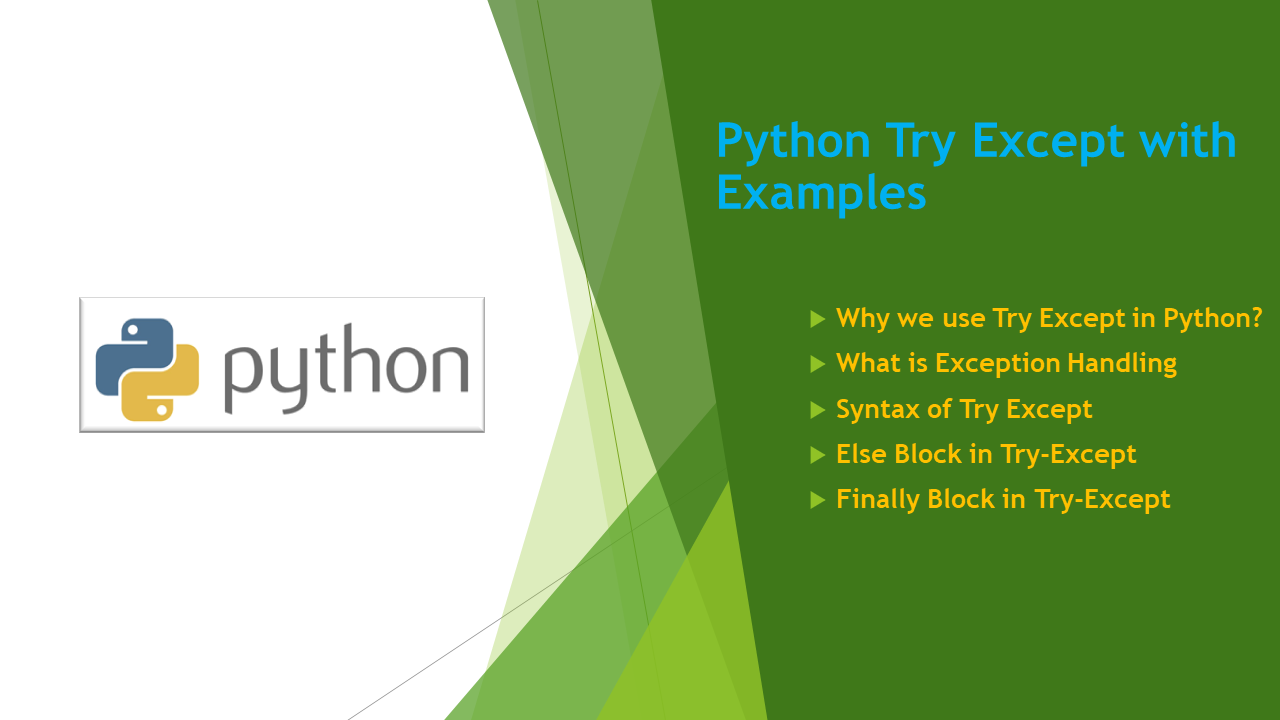 Python Try Except with Examples - Spark By {Examples}