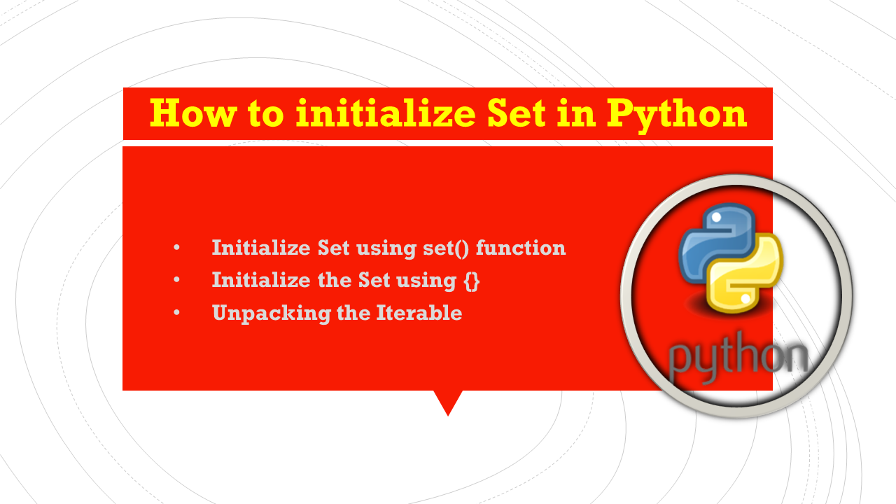 Read more about the article How to initialize Set in Python