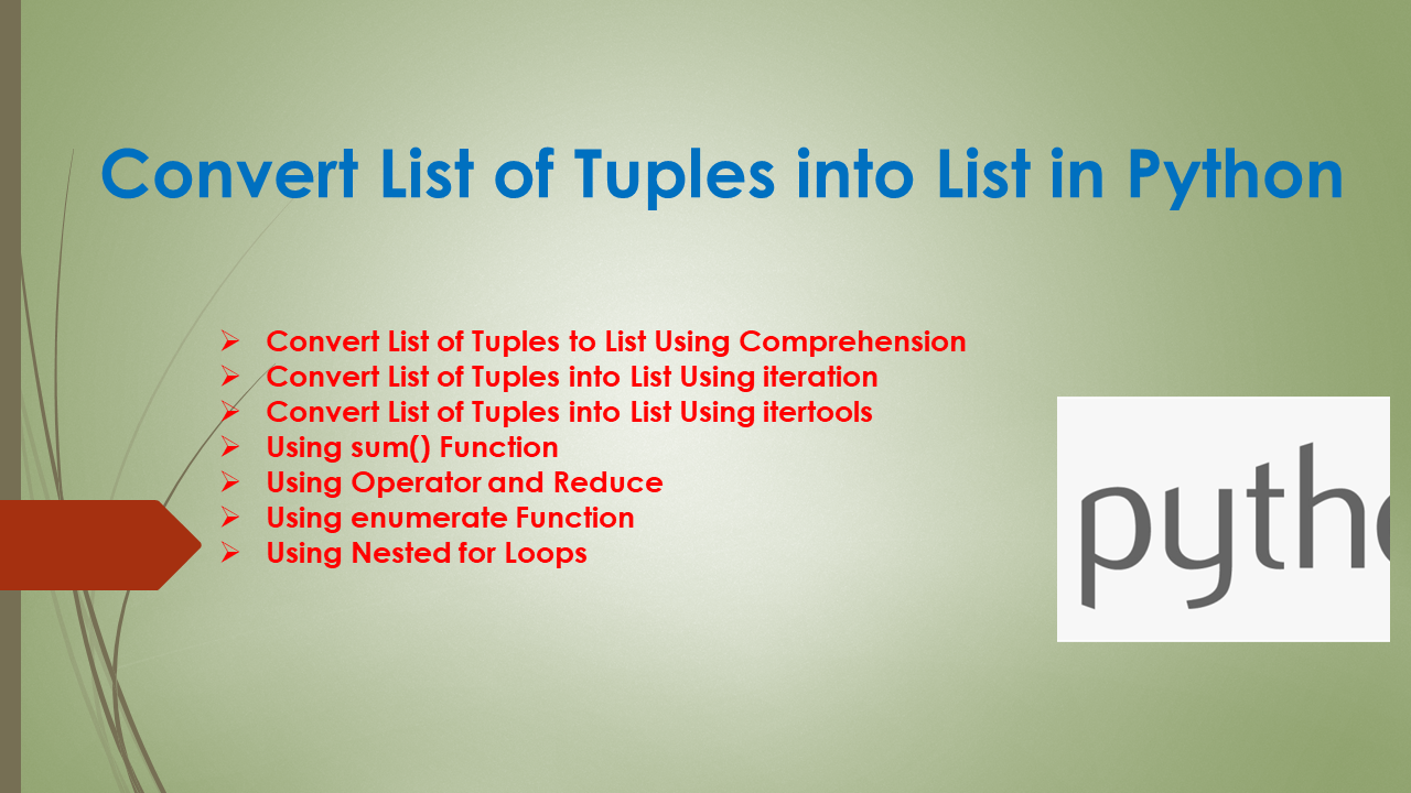 Convert List Of Tuples Into List In Python Spark By Examples