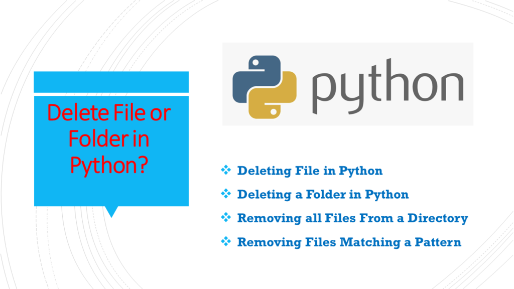 Delete File Or Folder In Python? - Spark By {Examples}