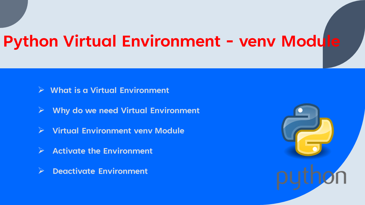 Read more about the article Python Virtual Environment – venv Module