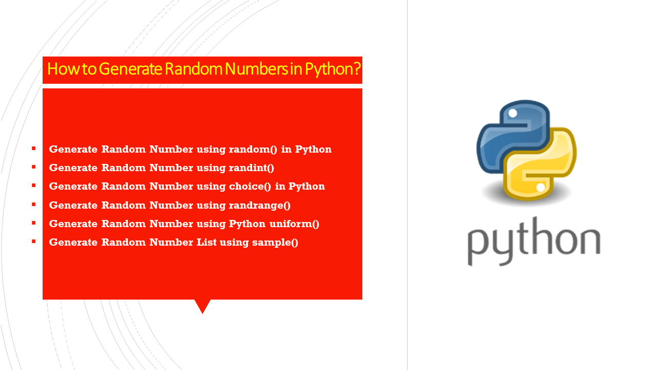Read more about the article How to Generate Random Numbers in Python?