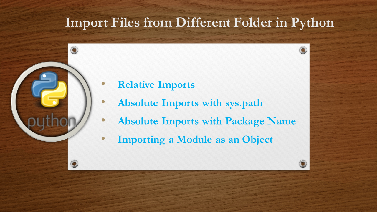 Import Files From Different Folder In Python - Spark By {Examples}