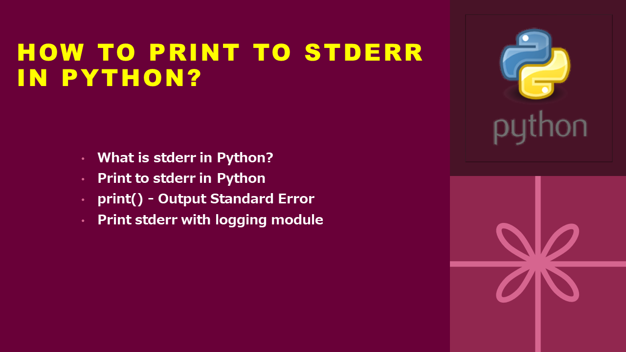 How To Print To Stderr In Python? - Spark By {Examples}