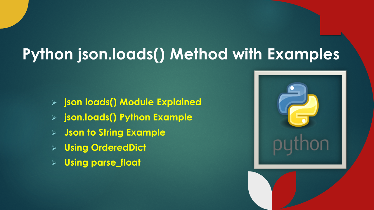 Read more about the article Python json.loads() Method with Examples