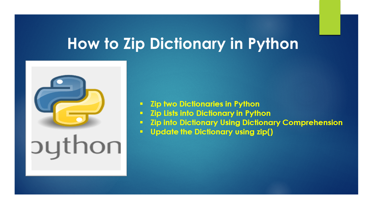 Read more about the article How to Zip Dictionary in Python
