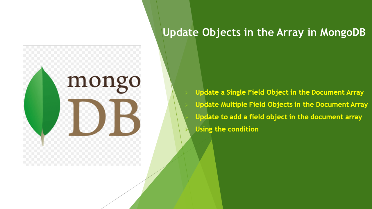 Update Objects In The Array In MongoDB - Spark By {Examples}