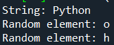 Python random choice