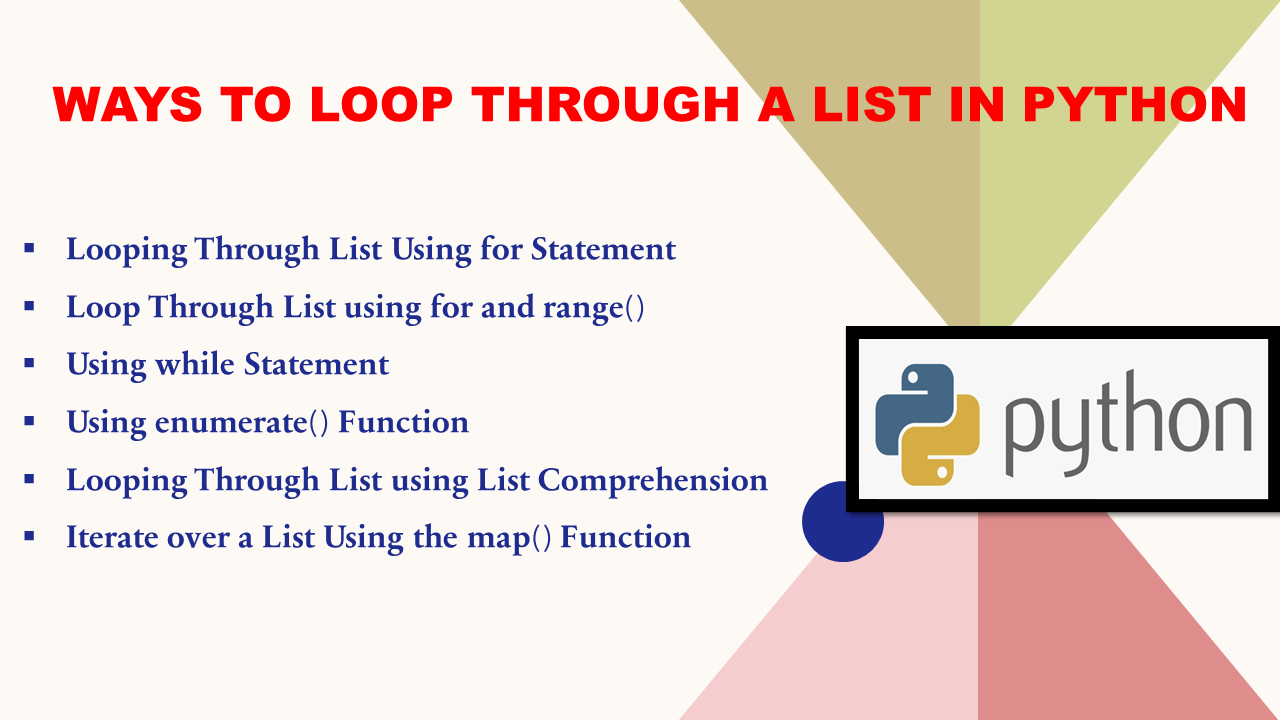 You are currently viewing Ways to Loop Through a List in Python