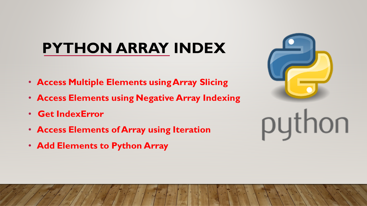Read more about the article Python Array Index