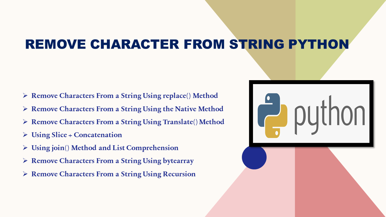 Remove Character From String Python Spark By Examples 