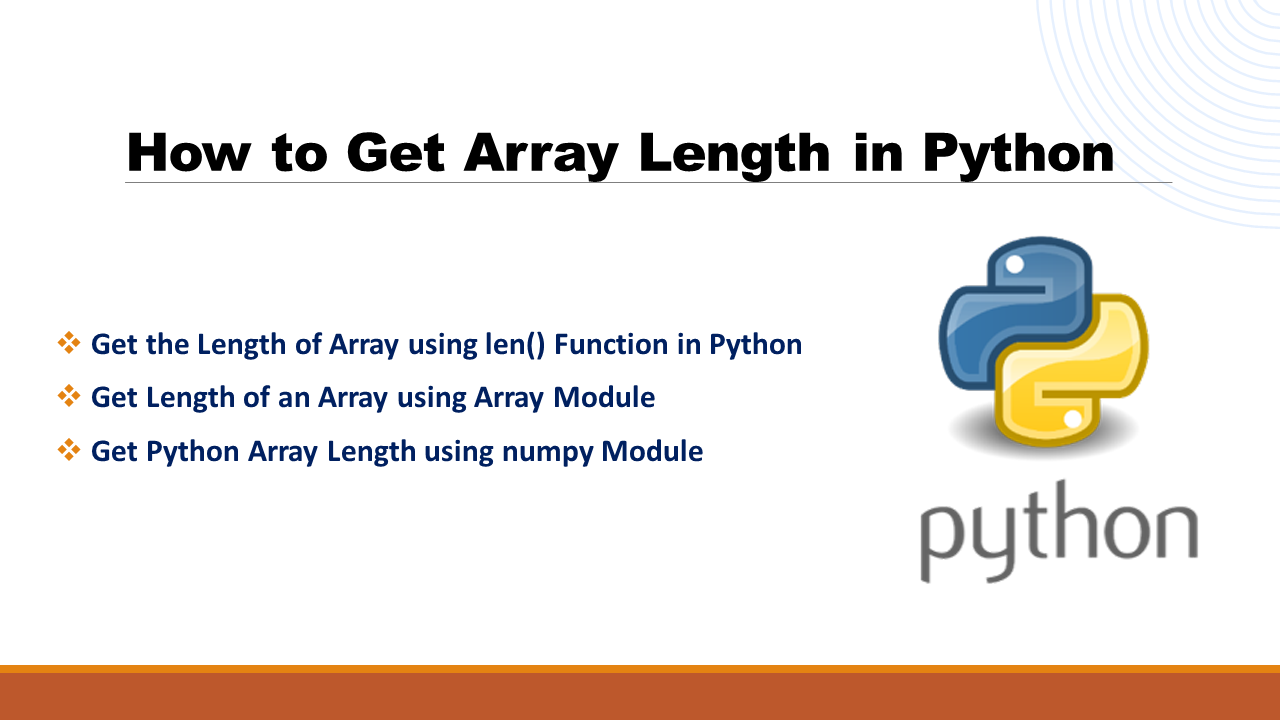 Python Array Length 