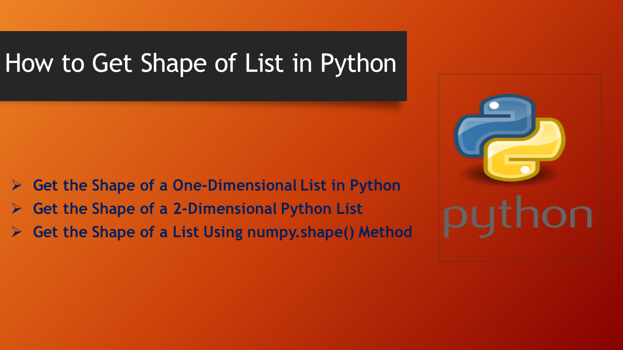 Read more about the article How to Get Shape of List in Python