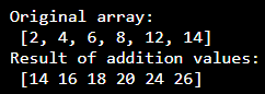 numpy array addition