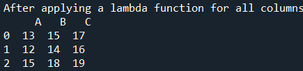 Pandas Apply lambda
